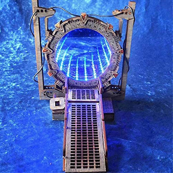 Stargate Bogmærker, Pynt, Bordlamper, Gave, LED-belyst Portal Bogmærker, To-vejs Galaxy Dør