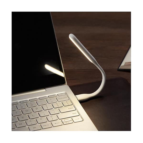 Multifunksjonell USB Mini Skrivebordsvifte med Universell USB-lys Energibesparende Bærbar LED-lys, blå