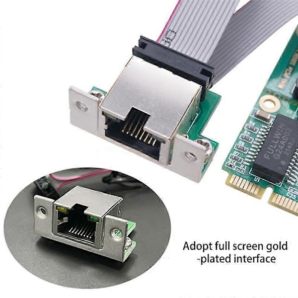 Nytt Mini PCI-E Nätverkskort 1000Mbps Gigabit Ethernet NIC Adapter RTL8111F PCI 10/100/1000M RJ45 LA