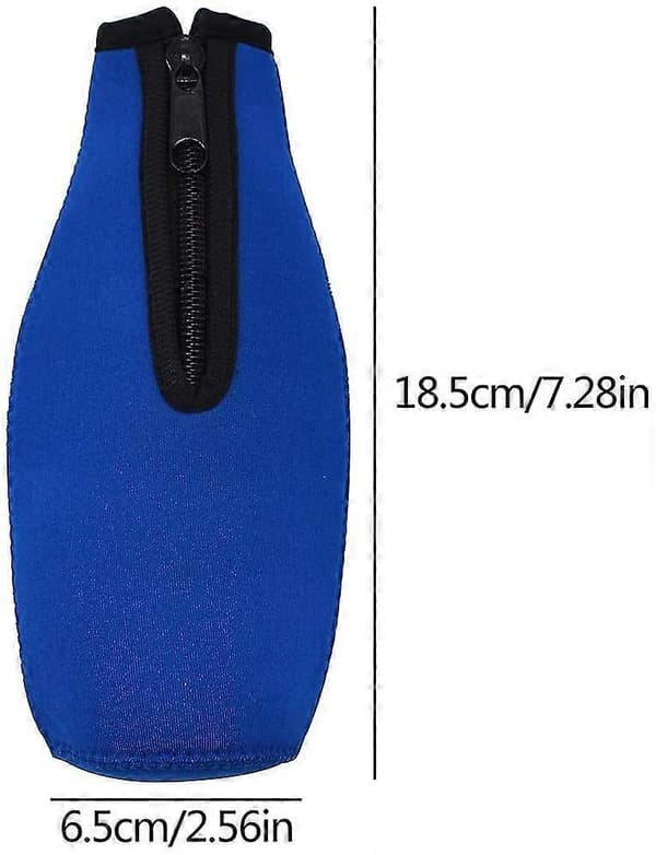 Flaskkyl, 6 st 330 ml med dragkedja Vikbar Öl Flaskkyl Dryck