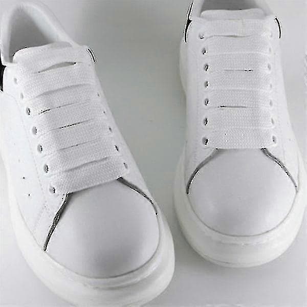 Brede skolisser Unisex Polyester skolisser Dobbel Hvit 140cm