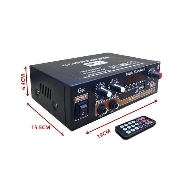 G50 Digital Forsteker Multifunksjonell Dobbel Forsteker Audio Stereo Forsteker Biltilbehør EU Plugg