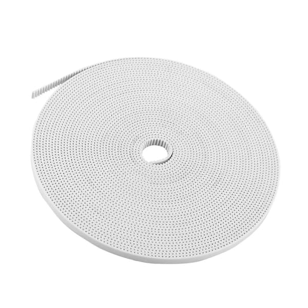 10M Hvid Åben Tandrem Bredde 6mm PU med Stålkerne 3D Printer Tilbehør YEMAA