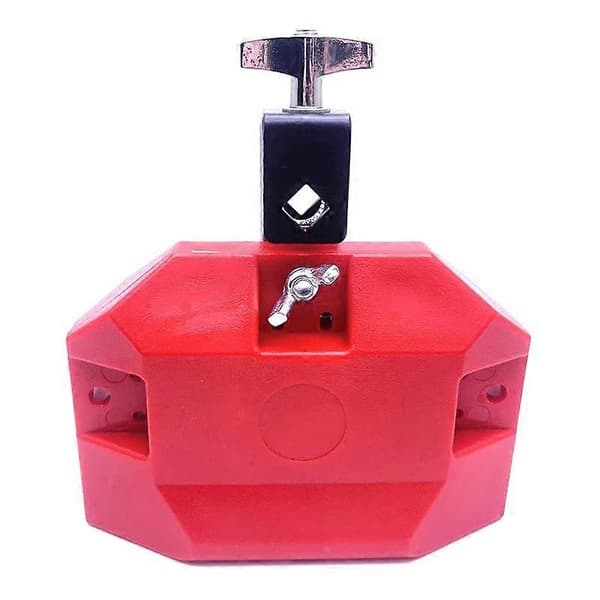 Jam Drum Block Musikinstrument Plastik med 3-sidet Montering Mellem Pitch (Rød)