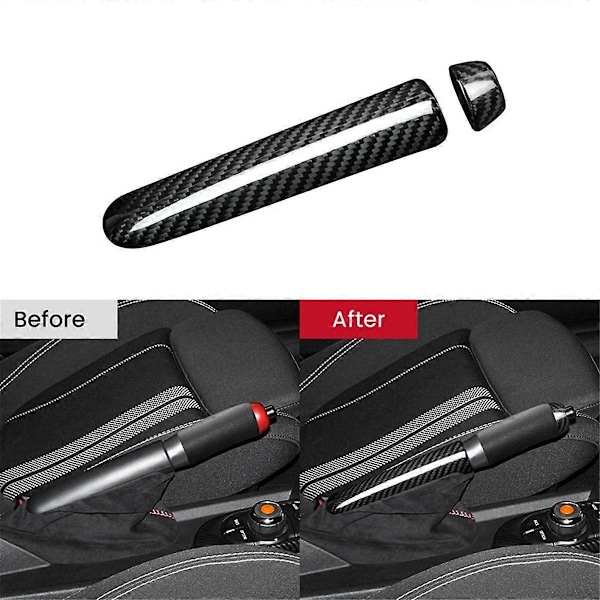 Äkta Kolfiber Handbromsskydd Trim för Halvkombi F55 F56 F57 2014-2021