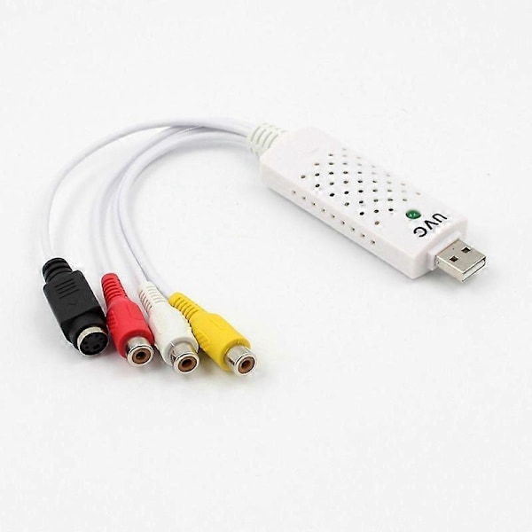 USB Audio Video Capture Card til Dvd Tv Tuner Konverter Adapter til Win7 8 Xp Vista Plug and Play