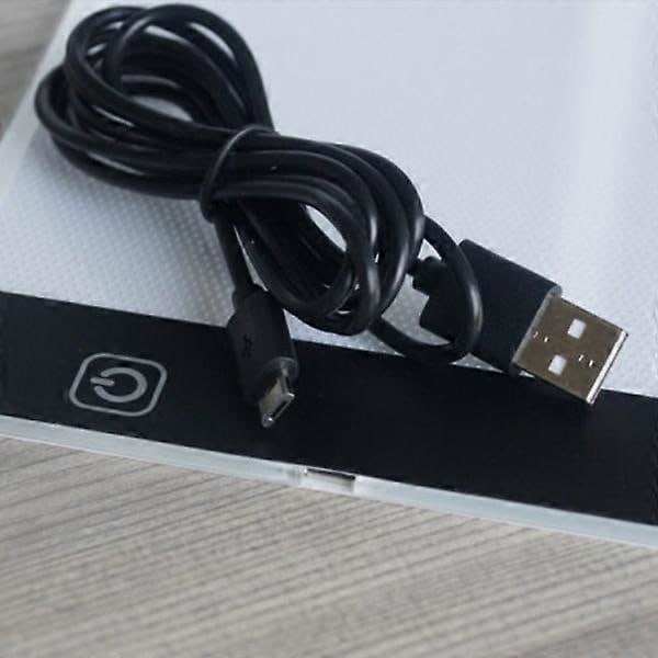 A4 LED Ritbord - Ljusbord / Ljusplatta - Portabel Vit