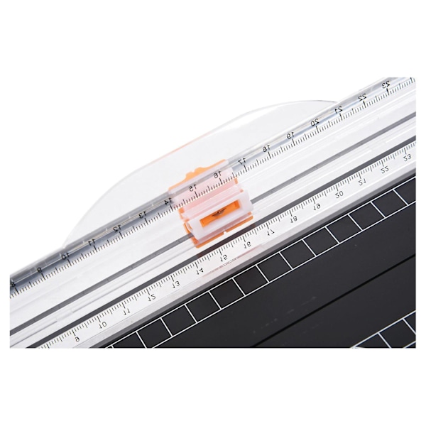 12 Tums A4 Papperskärare Trimmer Svart-orange Med Multifunktionell *Automatisk Säkerhets Skyddshjul