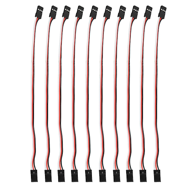 3-benet Servo Forlængerkabel - 10 STK (200 mm, hun til hun)