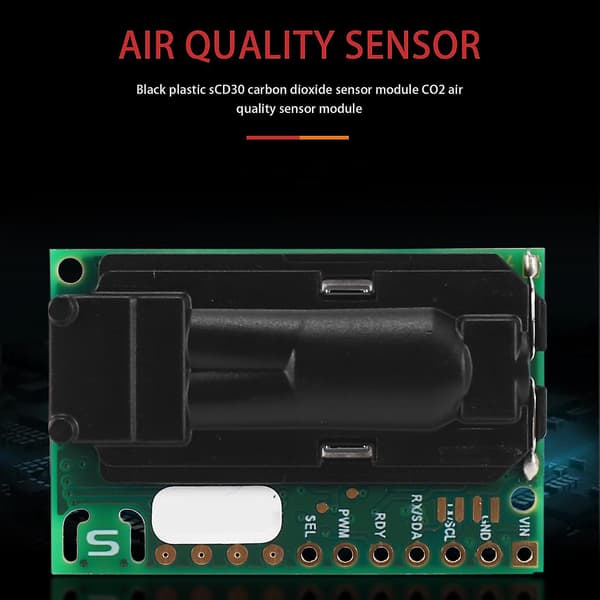 Scd30 Kvalitetssensormodul för CO2 och RH/T-mätningar I2c Modbus Pwm