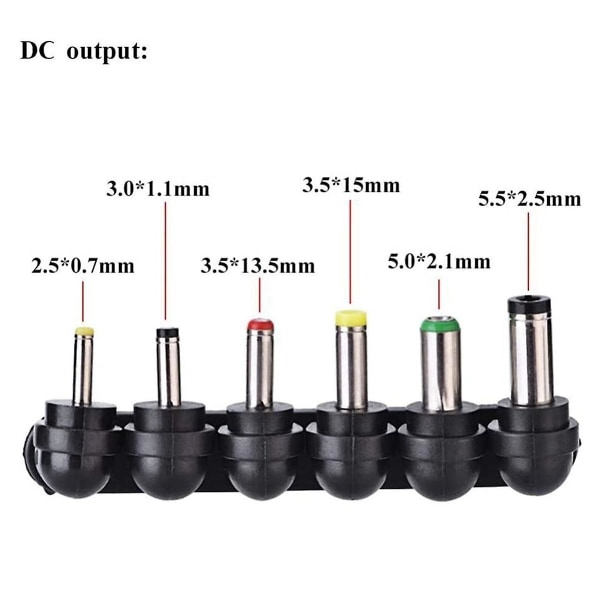 Strømadapter 3-12v Justerbar Spenningsadapter Usb2.1a 30w Multi-bruk Strømforsyning A