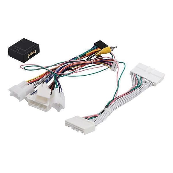 2 Din GPS Radio Canbus Boks Dekoder m/16 Strømkabel Ledningsnett FT--02 for