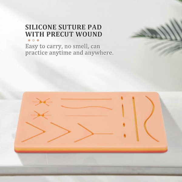 Uusi ihon ommelharjoituspaketti Suture Training Kit Suture Pad Trauma-tarvikkeet harjoitteluun ja