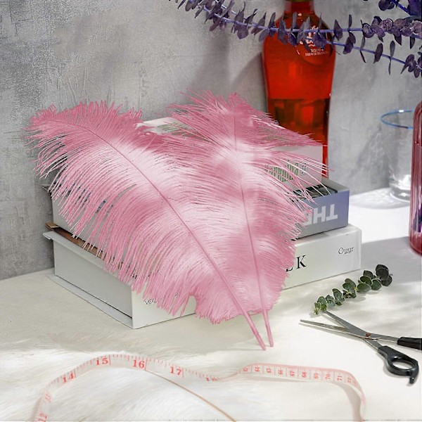 20 stk. Rosa Strudsefjer Plume 8-10 tommer (20-25 cm) Bulk til Bryllup, Påske, Gatsby Dekorationer