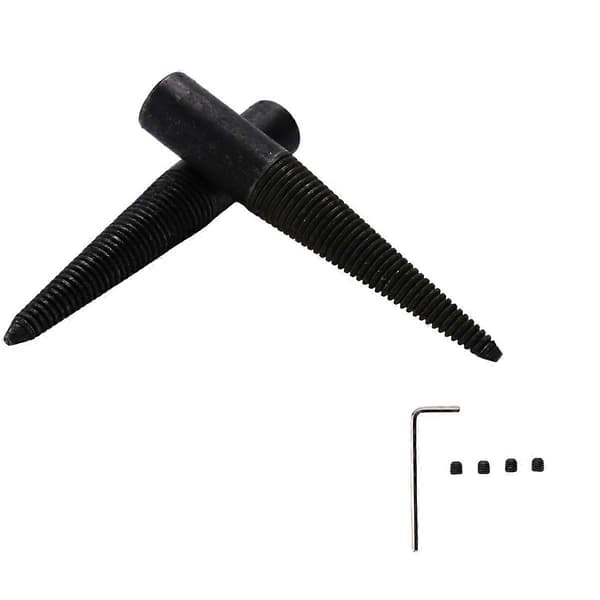 3 stk/1 sett Poleringsforbindelsesstang Konisk Spindel Adapter Gjenget for Benkbuffer Polering