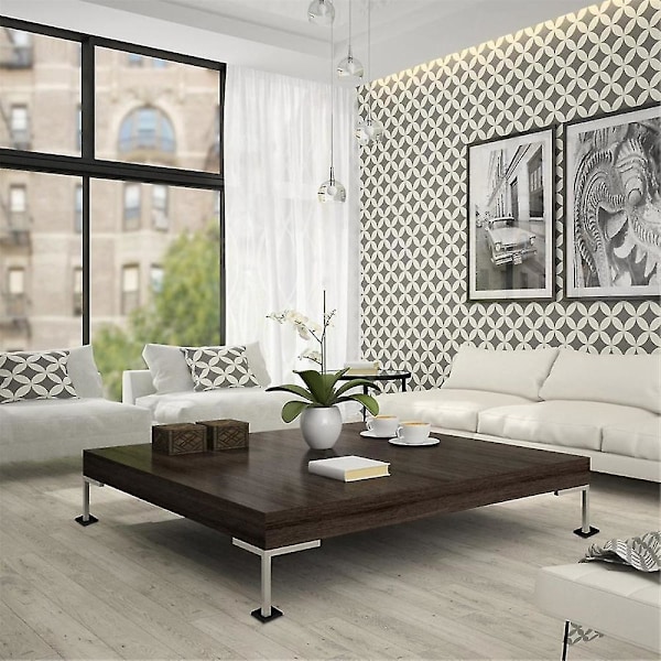 4 stk. Anti-Møbelputer - 3x3in Firkantede Gummi Anti-Skli Hjulkopper, Benbeskyttere - sofa, stol, sengepropper