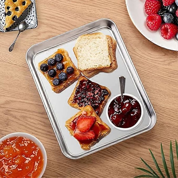 Bakplåt Rostfritt Stål Bakbricka Matlagning