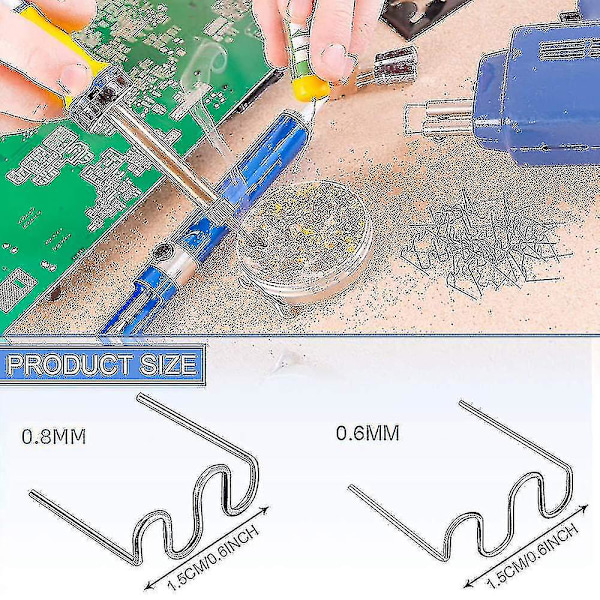 1000 st plastssvetsningsreparation vågstift för svetsverktygssats