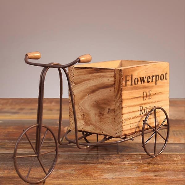 Present Heminredning Inomhus Cykel Vas Trädgårdsplanterare Blomkruka Banmo