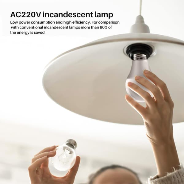 5 stk. E27 0,5W AC220V Hvid Glødepære Dekorationslampe
