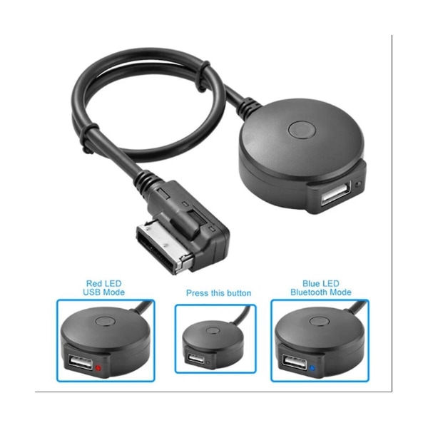 Bilstereo Bluetooth Musikkadapter 5v USB Trådløs MMI System Aux Bluetooth Adapter For