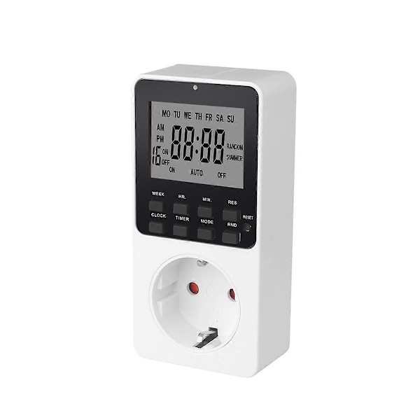 Elektronisk Digital Timerkontakt Køkken Timer Stikkontakt EU Stik