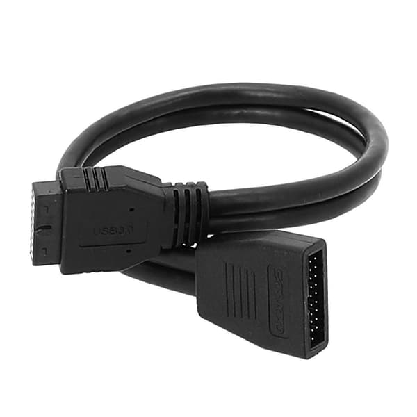 Moderkort USB3.0 Förlängningskabel 20-Pin Förlängningskabel Chassi 19-Kabel USB 3.0 Portabel Rak