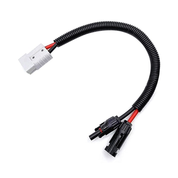 10AWG Solcellepanel-Koblingskabel Kompatibel Med Solcellekontakt Og 50A/600V Annonseringsport Adapter Sola