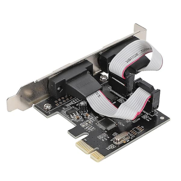 Dual Serial DB9 RS232 PCI-E Controller Adapterkort