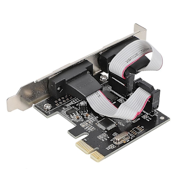 Dual Seriell DB9 RS232 PCI-E Kontroller Adapterkort
