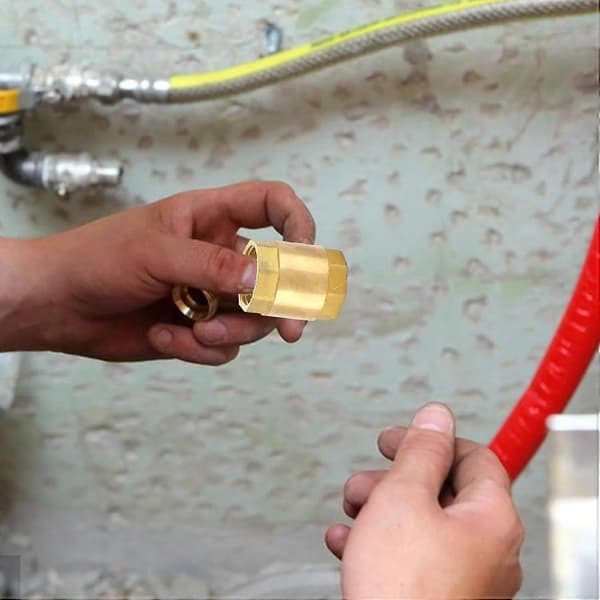 Messing Inline Kontraventil, Horisontal 1 Vejs Kontraventil | Horisontal 1 Vejs Messing