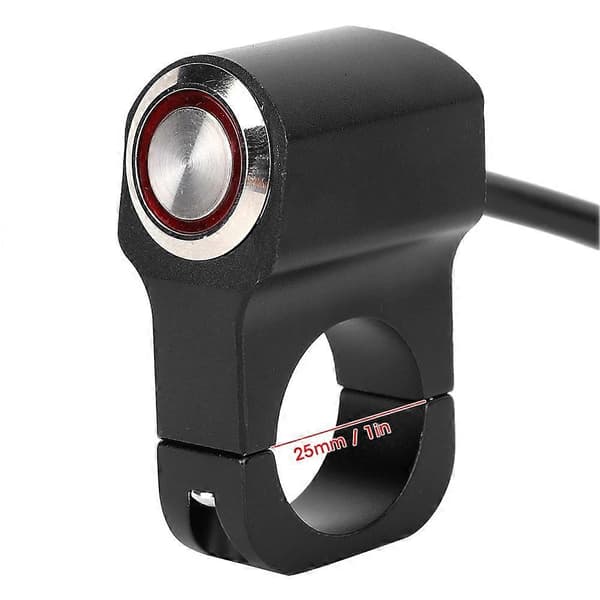 Styre Hodelykt Bryter Spotlys Vanntett Rustfritt Stål Motorsykkel Modifikasjon Deler 25mm