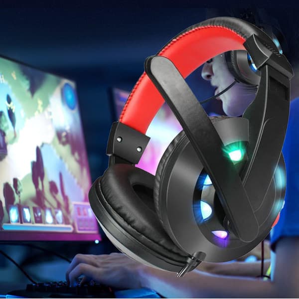 A65 Trådløse Lysende Mini Gaming Hodetelefoner for Datamaskin