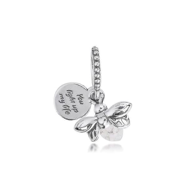 Lysende Ildflugt-Charm, Charm (1 Styk, Sølv)