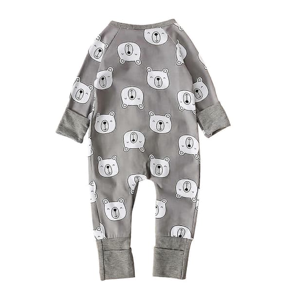 Småbarn Baby Gutter Jenter Romper Jumpsut Playsuit Langærmet Bukser Romper Antrekk