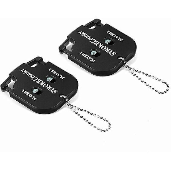 Golf Score Counter 2 Pakker Udendørs Sport Counter Clicker Mini Golf Shot Counter Bærbar Shot Counter Golf Score Counter Clicker med Kæde