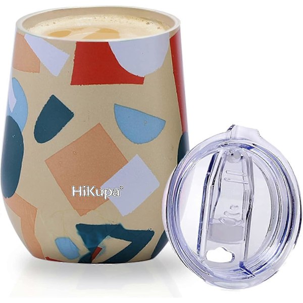 Isolerad Resemugg Med Lock 355ml - Rostfritt Stål Vakuum Termisk Rese Kaffemuggar - Kaffekopp 11,5cm (gul)