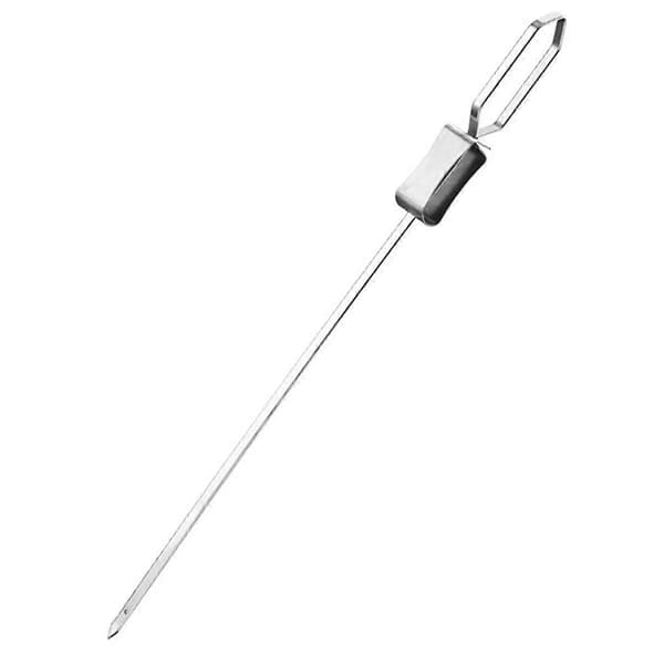 Grillspyd med håndtag, rustfrit stål BBQ spyd Kabob spyd til kød, kylling, pølser, A