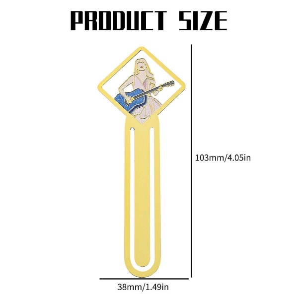4 kpl Kirjanmerkkejä, Metalliset Kirjanmerkkilahjat Tytöille ja Naisille, Musiikin Ystävien Tuotteita, Kirjan Tarvikkeita ja Koristeita