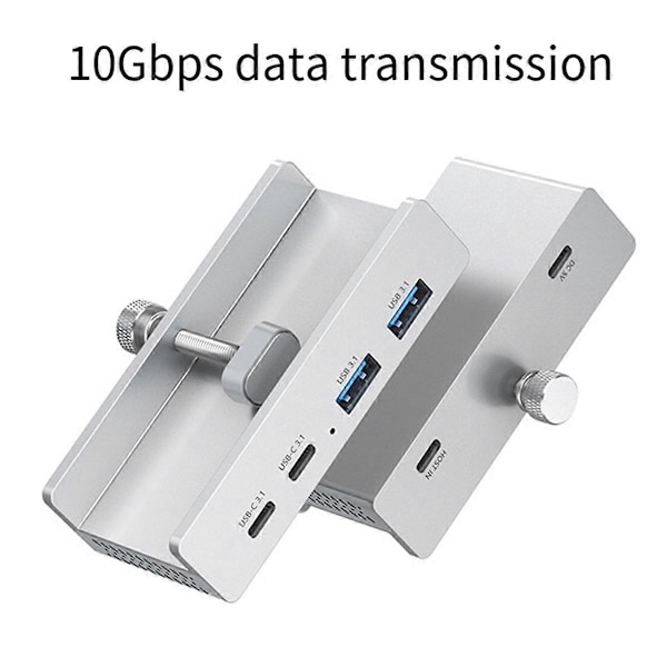 4 Portar USB 3.2 HUB USB3.2 Splitter Adapter Clip Multi Koncentrator, B