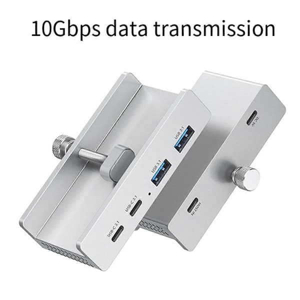 4 Porter USB 3.2 HUB USB3.2 Splitter Adapter Clip Multi Konsentrator, B
