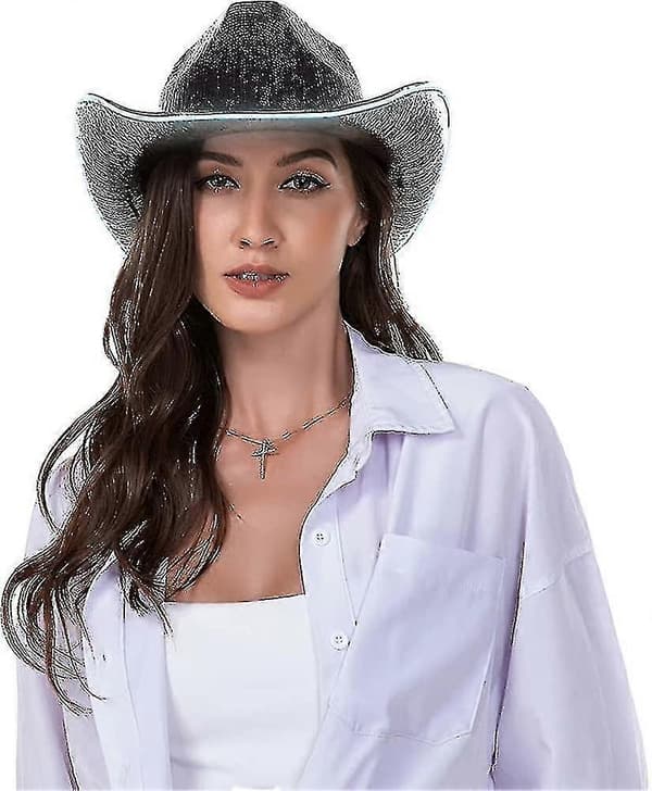 Lysende Space Cowboy Cowgirl Hat