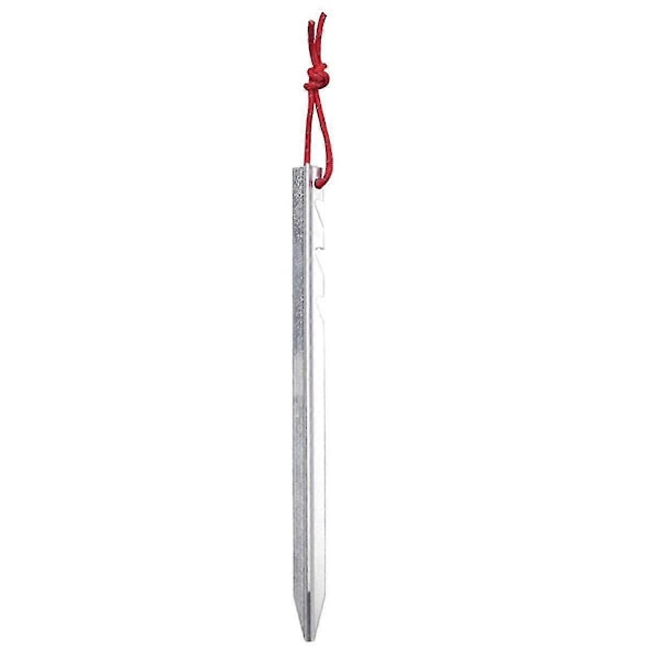 Sølv Aluminium Legering Multi-tann Triangulære Jordspiker For Utendørstelt Fast Jordspiker 18cm