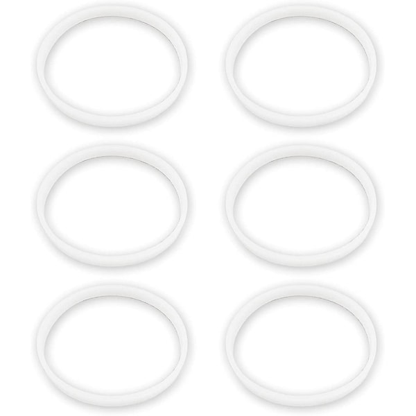 6 Pack Rubber Gaskets Replacement Seal White O-Ring For Ninja Juicer Blender Cups Replacement Parts Seals BL770 small