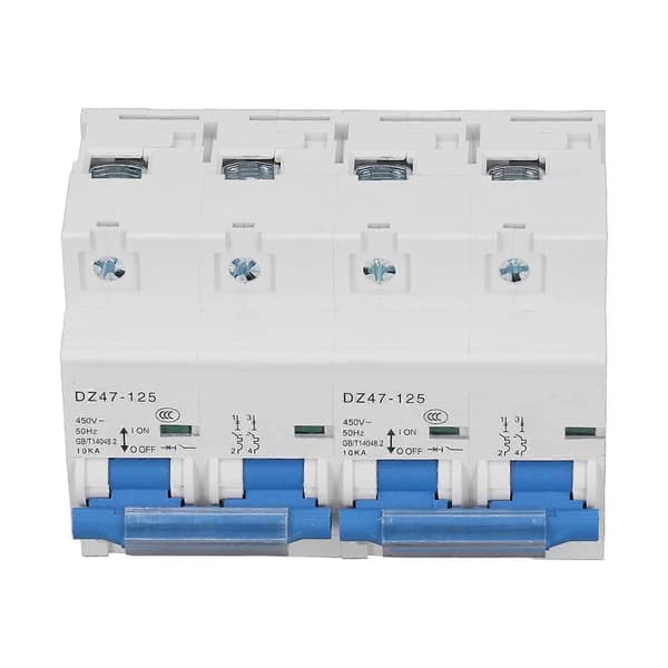 Förreglingsbrytare 10KA Brytförmåga Skena Installation Mini Dubbel Effekt Manuell Omkopplare AC450V 125A