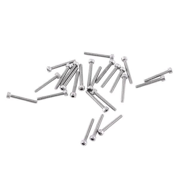 250 stk. M2 Hex Socket Skruer Bolt Med Hex Møtrikker Sortiment A2 Rustfrit Stål (Tophoved) YEMAA