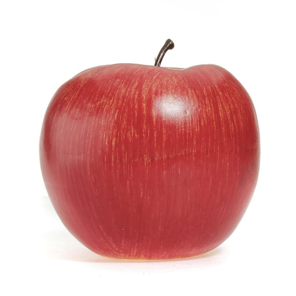8 store kunstige røde æbler-dekorativ frugt