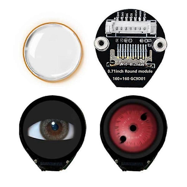 Elektronisk EYE 0,71 tommers rund LCD-skjerm for ESP32 STM32