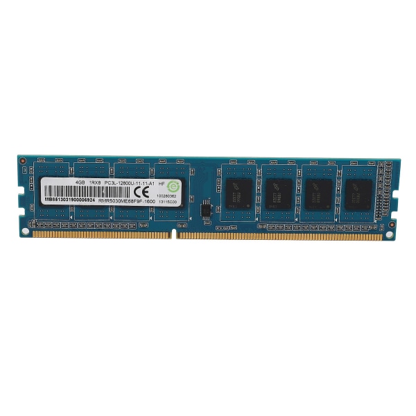 Ddr3 4gb Desktop Memory 1rx8 Pc3l-12800u 1600mhz 240pins 1.35v Cl11 Dimm Ram til Intel Amd Motherbo