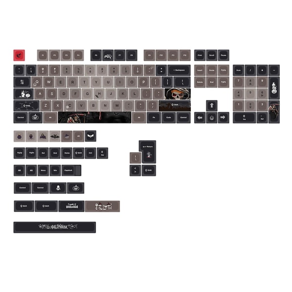 137 nøkler Halloween Keycap Xda Profile Dye-subbed Keycap For Cherry Mx Switches